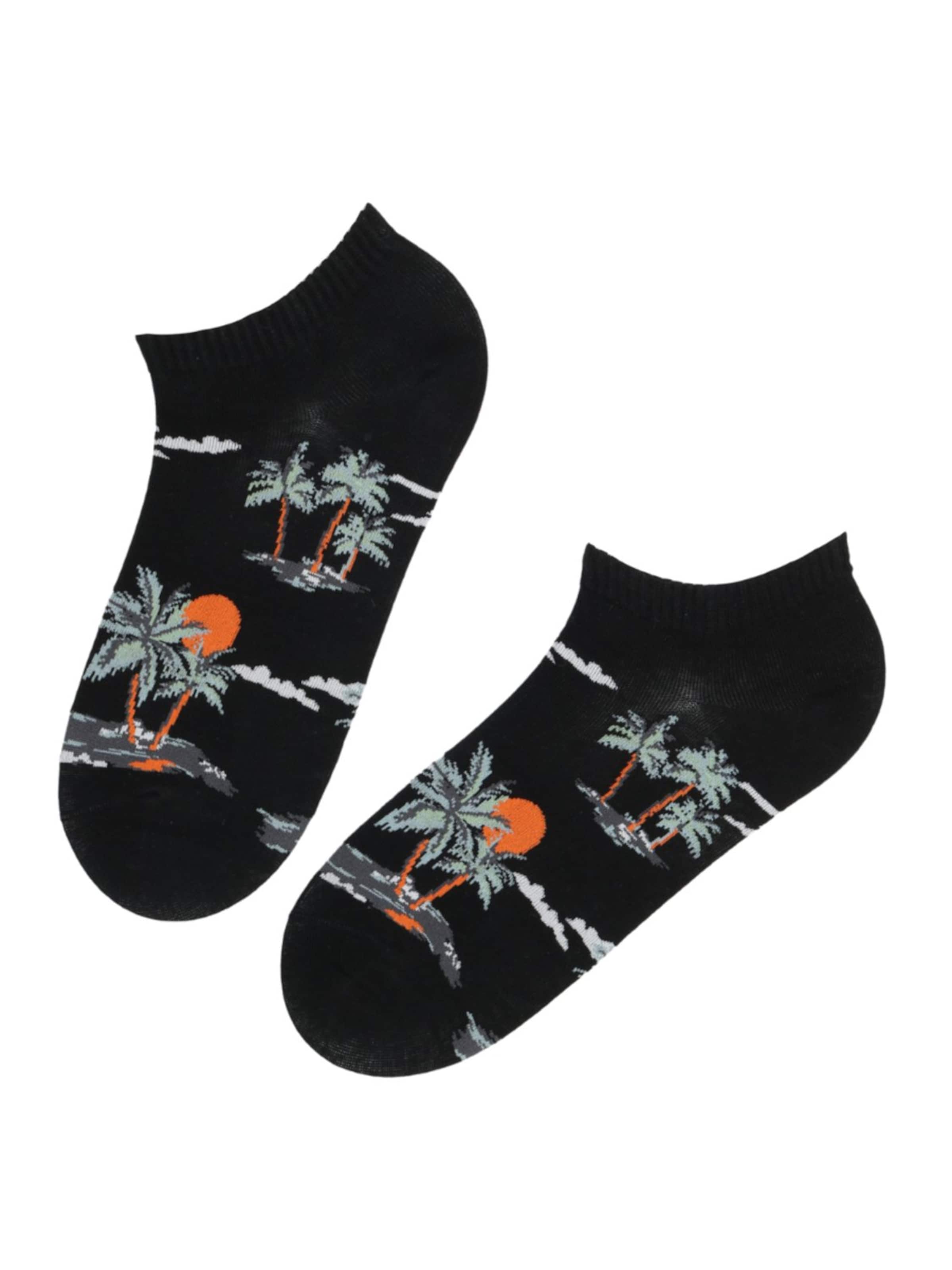 Sokisahtel Socks 'TROOPIKA' in Black: front