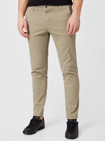 JACK & JONES Liibuv Chino-püksid 'Marco Fred', värv beež: eest vaates