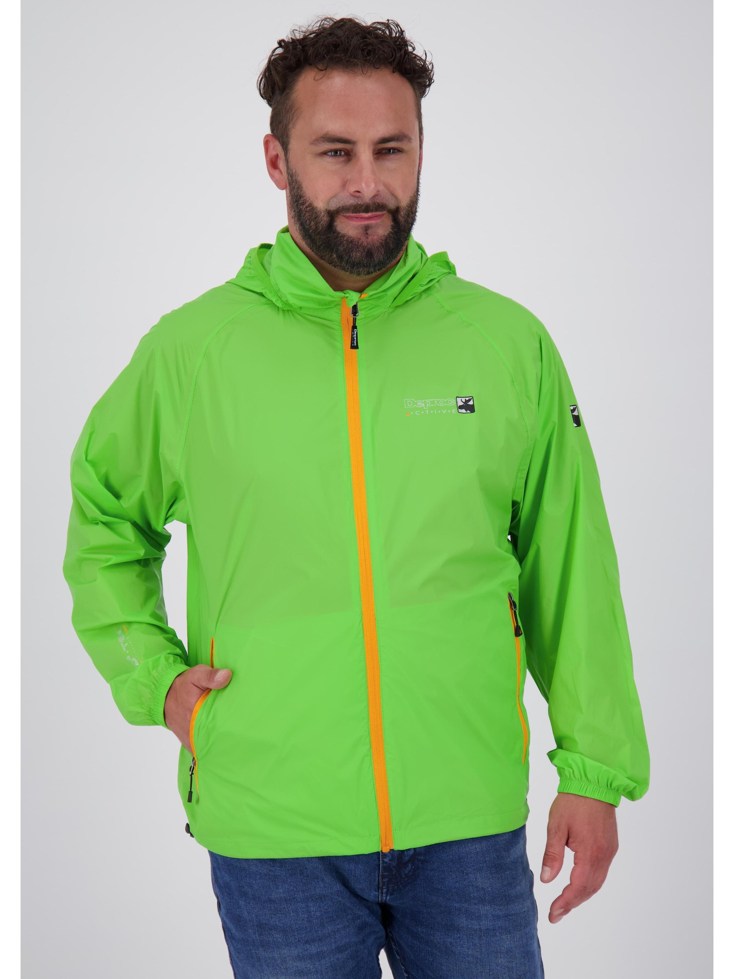 deproc Funktionsjacke 'ROBSON' in Grün: Vorderseite