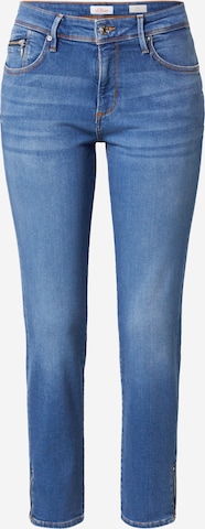 s.Oliver Slimfit Jeans in Blauw: voorkant