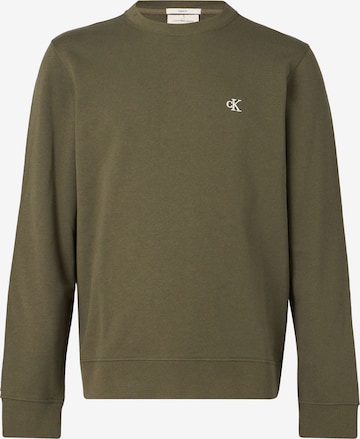 Calvin Klein JeansSweater majica - zelena boja: prednji dio