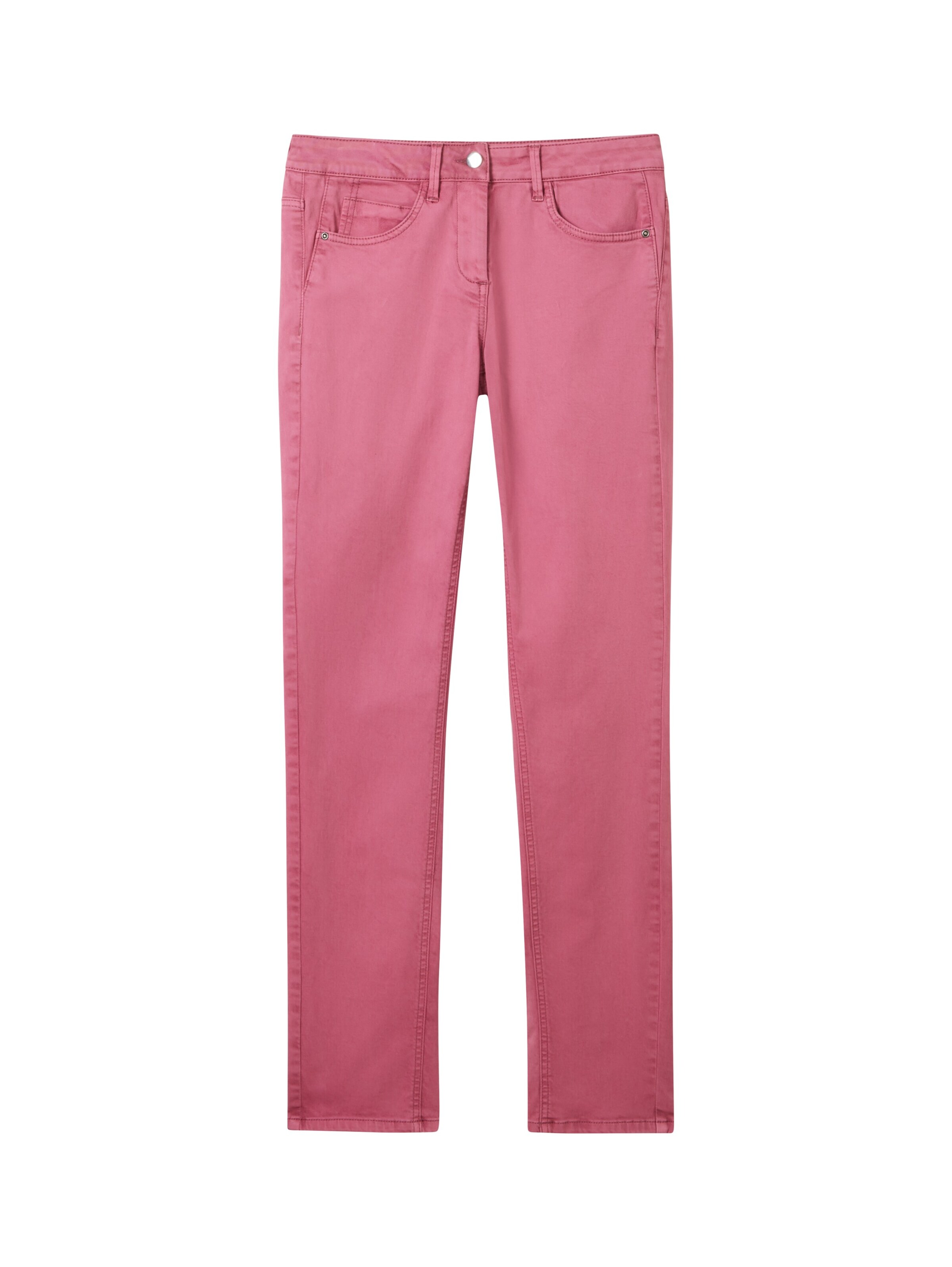 TOM TAILOR Slimfit Broek in Roze: voorkant