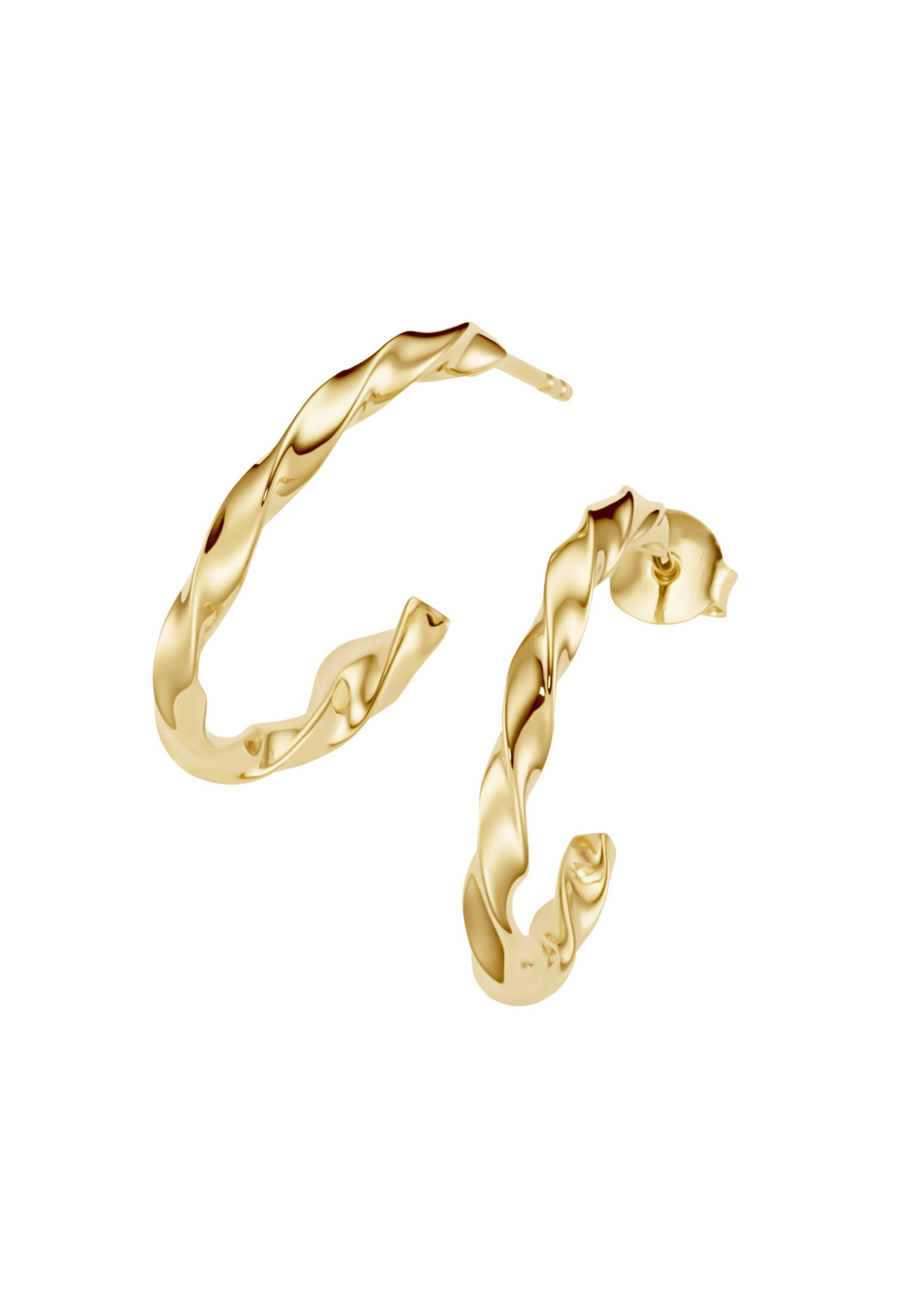 Suri Frey Øreringe ' Curly ' i guld
