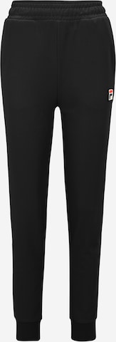 FILA - Tapered Pantalón 'LUBNA' en negro: frente