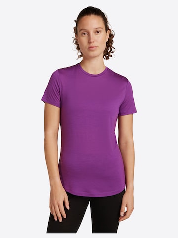 ICEBREAKER - Camisa 'W Mer 125 Cool-Lite Sphere III SS Tee' em azul
