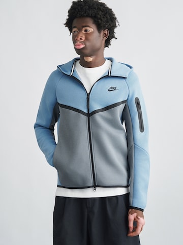 Nike Sportswear Mikina 'Tech Fleece' – modrá: přední strana