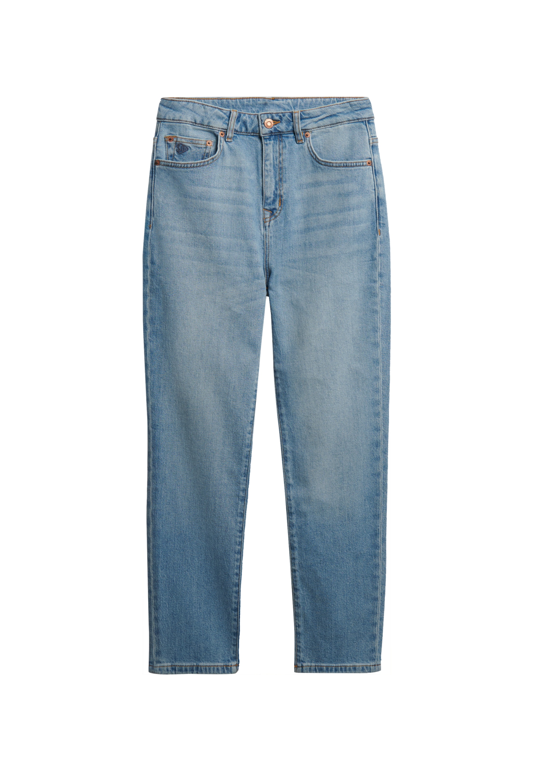 Superdry Regular Jeans in Blauw: voorkant