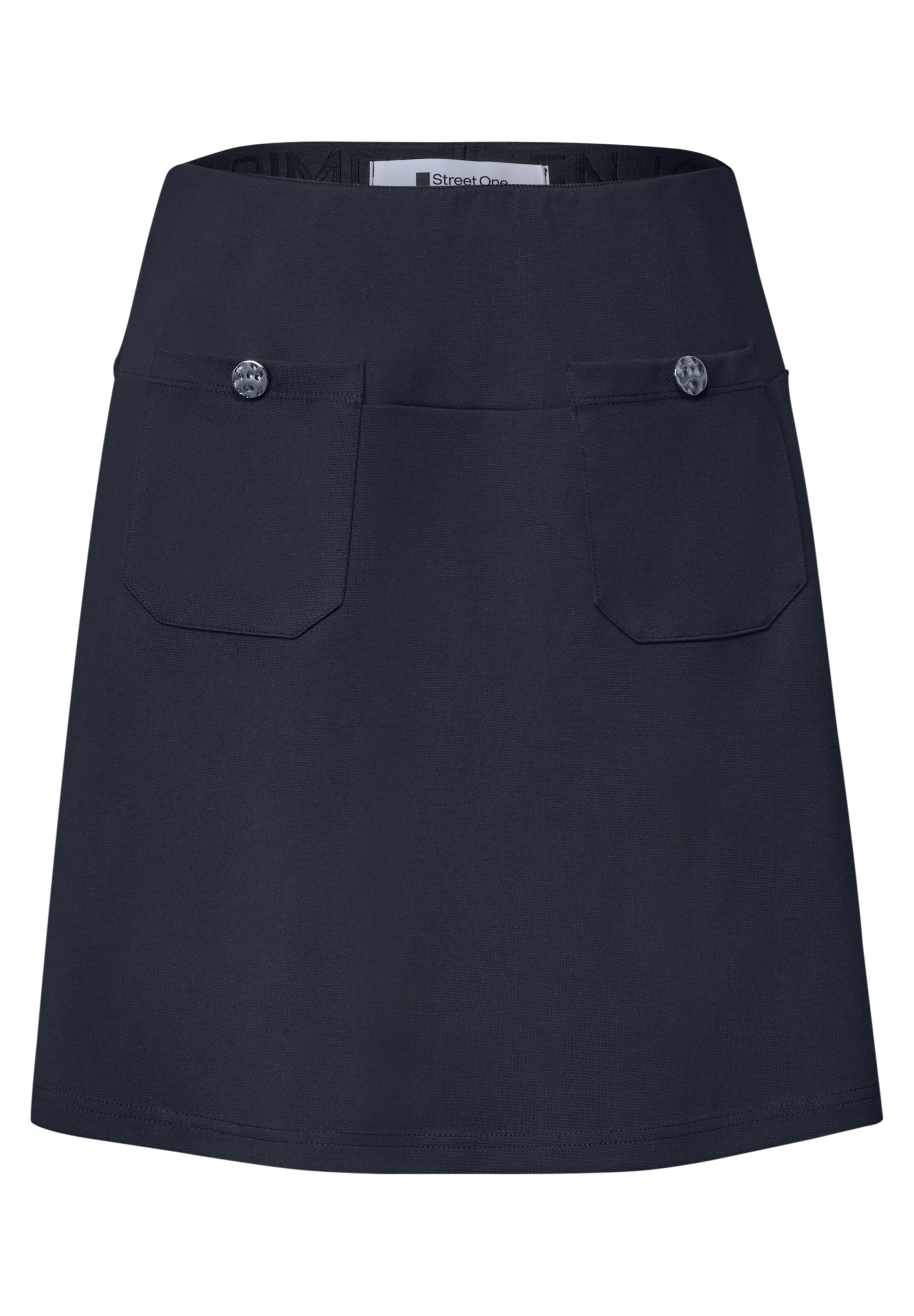 STREET ONE Minirock mit aufgesetzten Taschen in Blau: Vorderseite