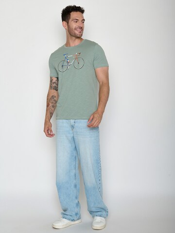 T-Shirt 'Spice Bike Jacques' GREENBOMB en vert