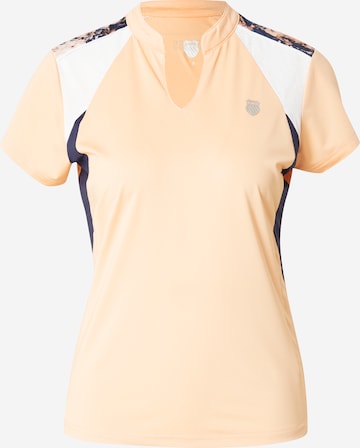 T-shirt fonctionnel 'HYPERCOURT ADVANTAGE' K-Swiss Performance en orange : devant