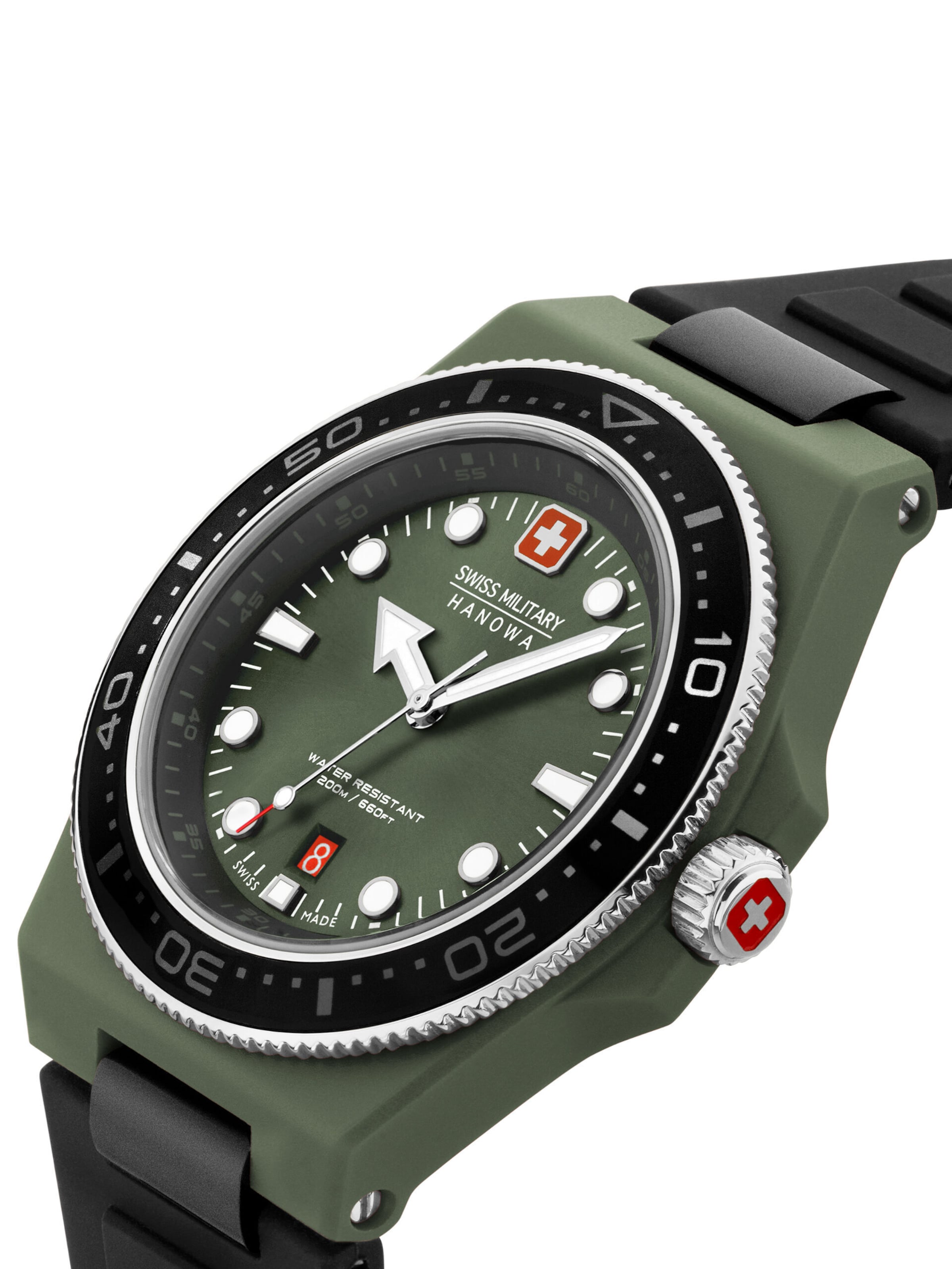 Montre à affichage analogique 'Ocean Pioneer' SWISS MILITARY HANOWA en vert
