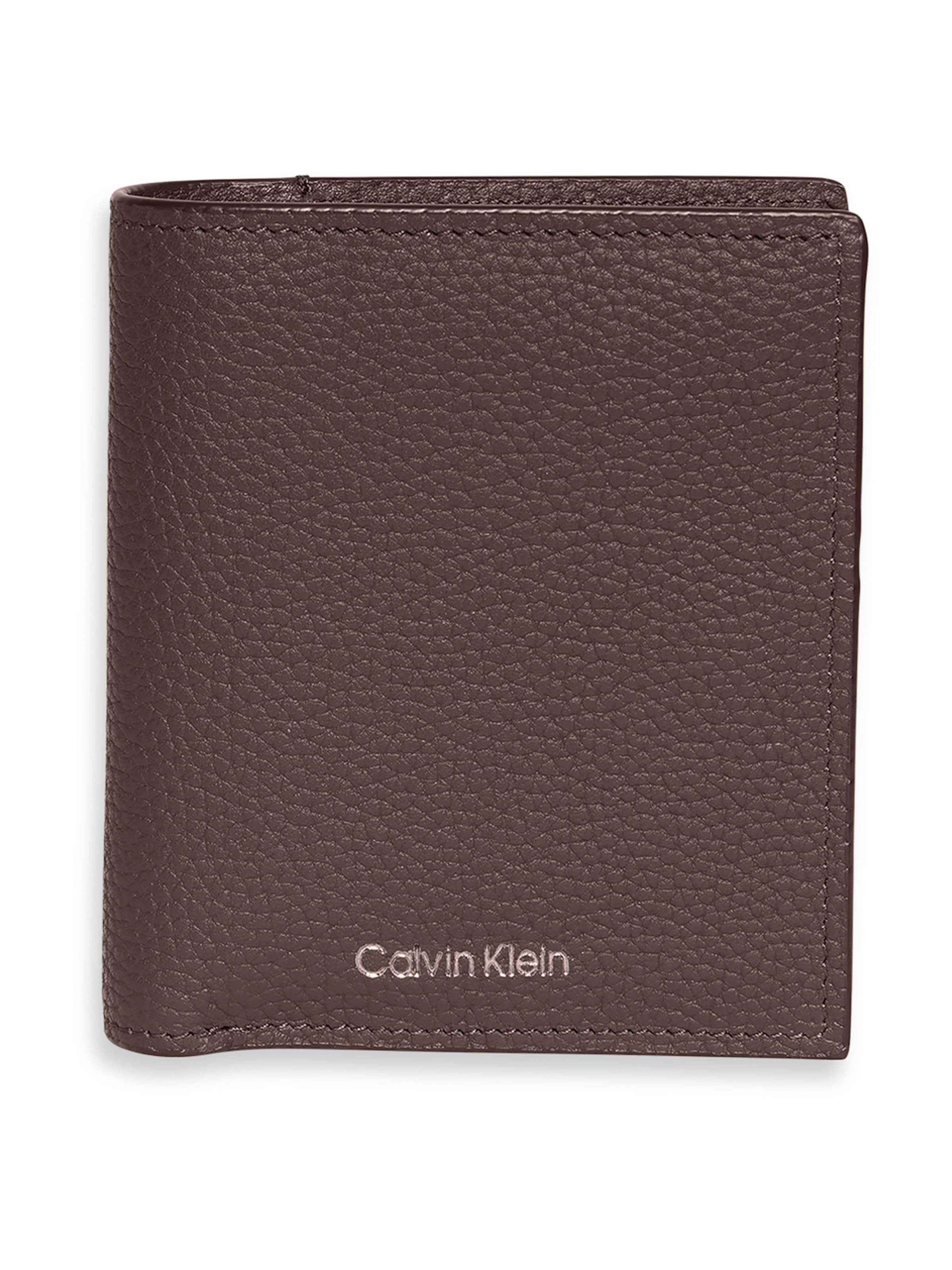 Calvin Klein Rahakott, värv pruun: eest vaates