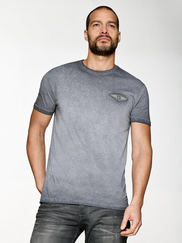 TOP GUN Shirt in Grey: front