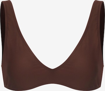 Top per bikini 'Bikini Top' di cfab (formerly creamy fabrics) in marrone: frontale