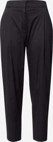 s.Oliver BLACK LABEL Pleat-Front Pants in Black: front