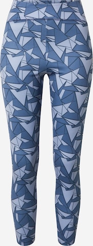 MIZUNO Skinny Sportbroek in Blauw: voorkant