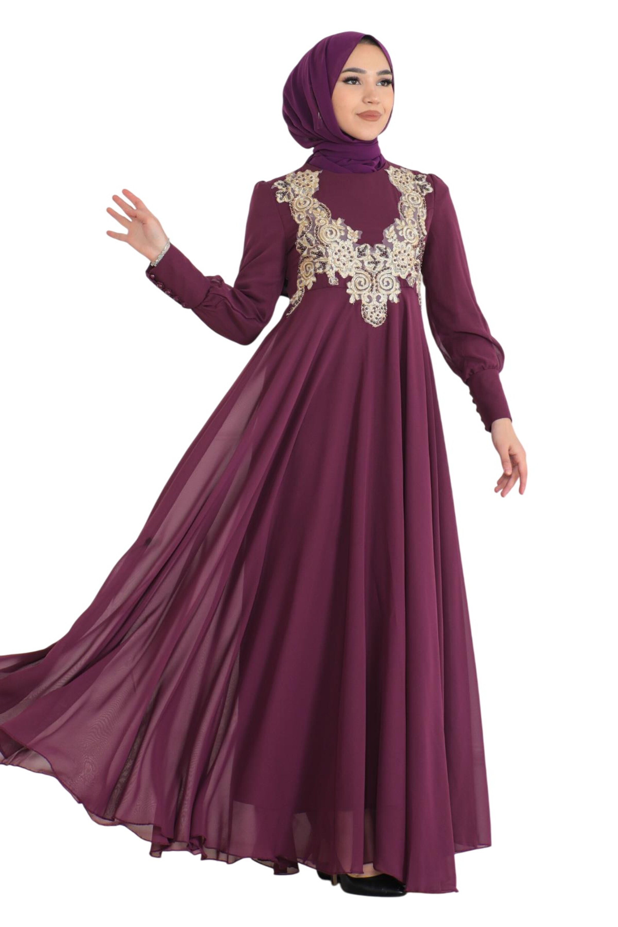 MODAMIHRAM Evening Dress in Red