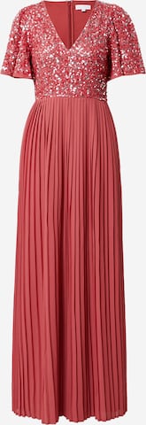 Maya Deluxe Evening Dress in Red: front
