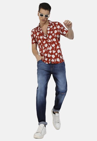 Campus Sutra - Ajuste regular Camisa 'Marshall' en rojo