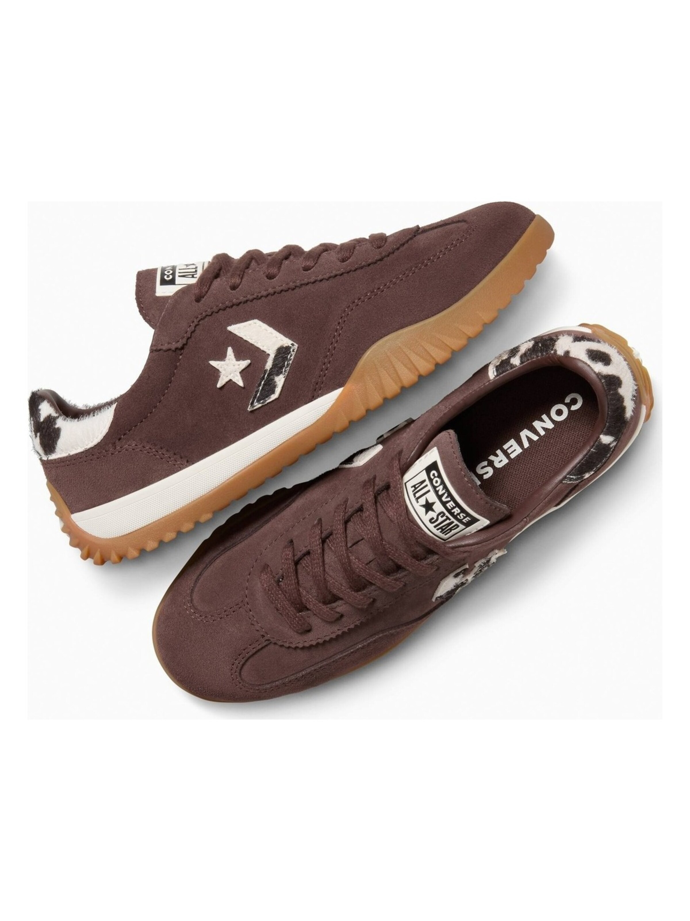 CONVERSE Sneakers laag 'Converse Run Star Trainer Suede' in Bruin