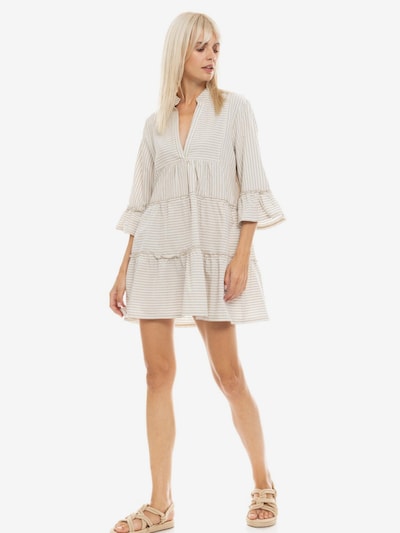 Pink Label Ljetna haljina 'BEACHWEAR PETIT STRIPE' veličine 36 u bež, Pregled proizvoda