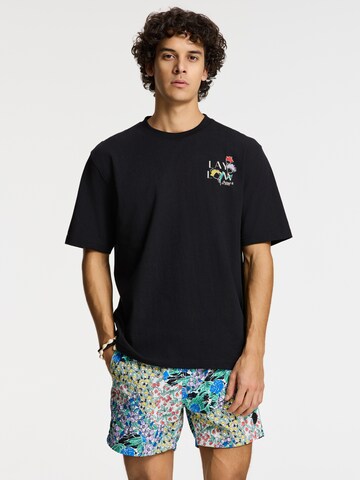 Shiwi Футболка 'Finn Sketched Flowers' в Черный