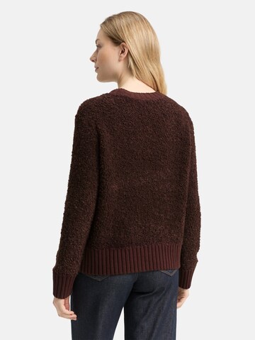 TOM TAILOR Strickjacke in Braun