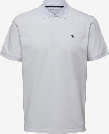 T-Shirt 'Aze' SELECTED HOMME en blanc : devant