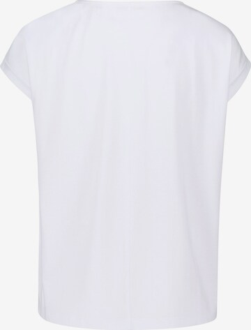 zero Shirt mit Rundhalsausschnitt in Weiß