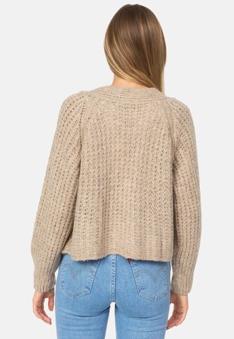 Decay Knit Cardigan in Beige