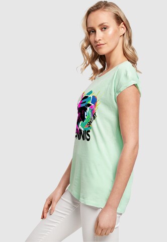 Merchcode T-Shirt 'Tennis Love, Sweat' in Grün