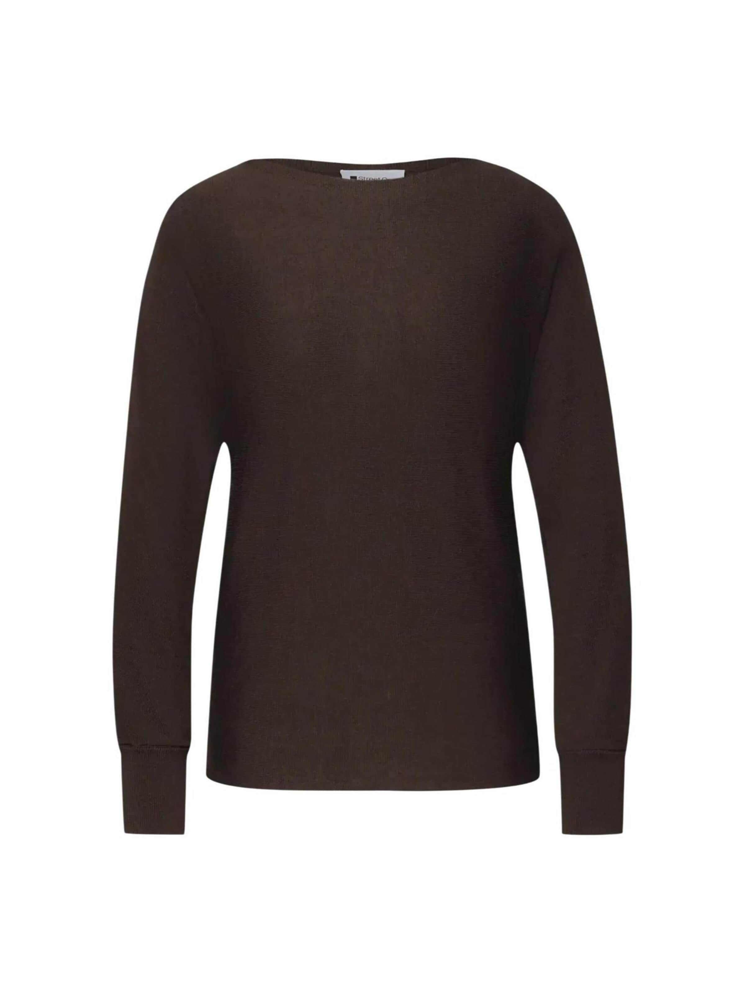 Pullover 'dolman boat neck 303764' di STREET ONE in marrone: frontale
