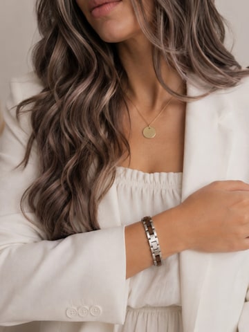 Holzwerk Bracelet 'PINNSEE' in Silver