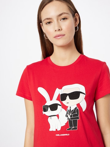 Karl Lagerfeld T-Shirt in Rot