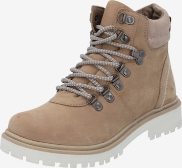 Bottines à lacets 'Lanesi' Palado en beige : devant