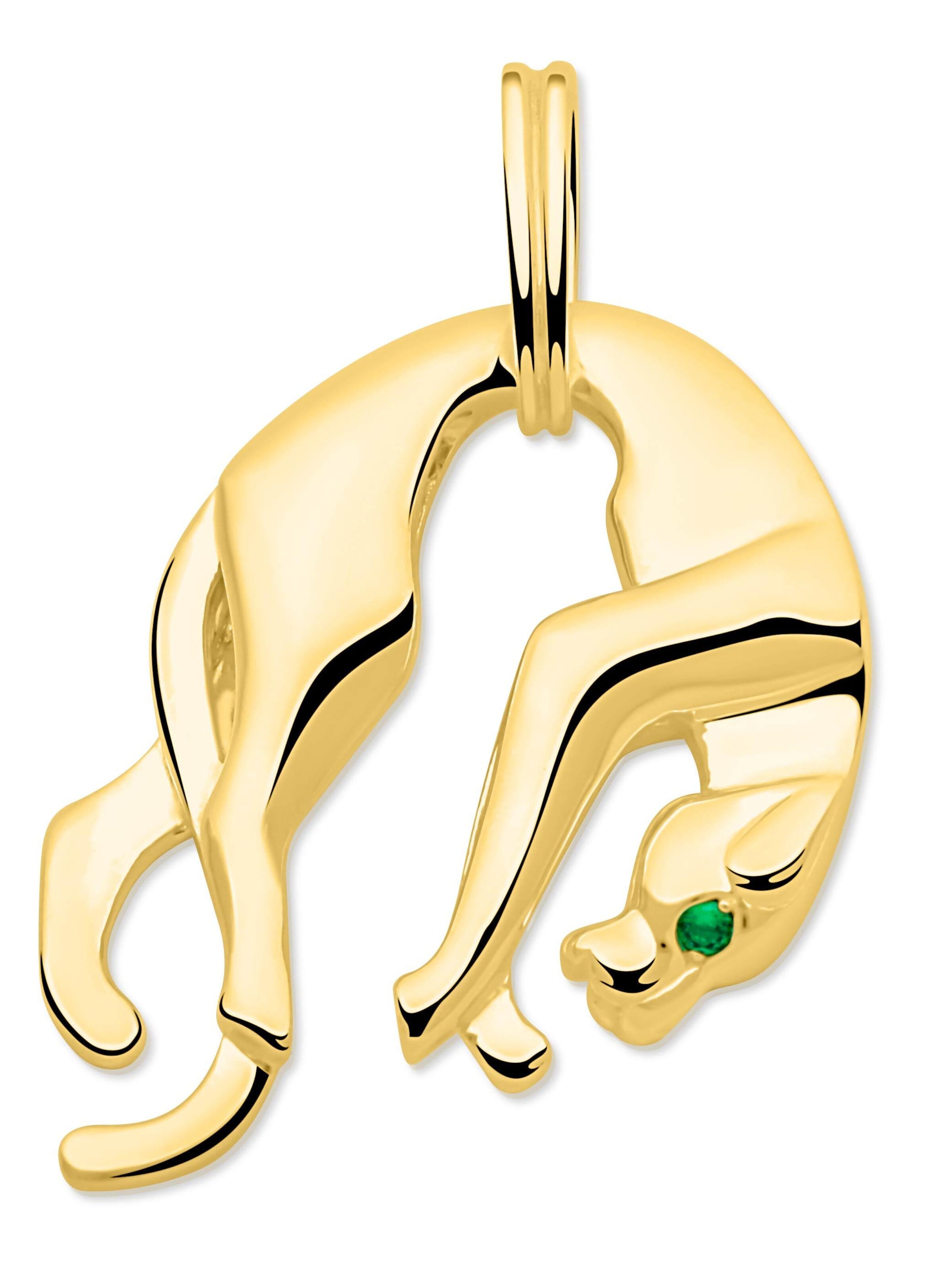 Tony Fein Pendant 'Panther' in Gold: front