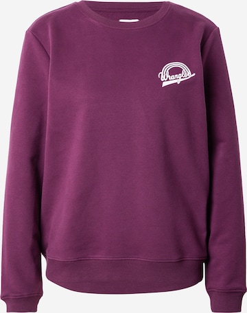 WRANGLER Sweatshirt in Lila: Vorderseite