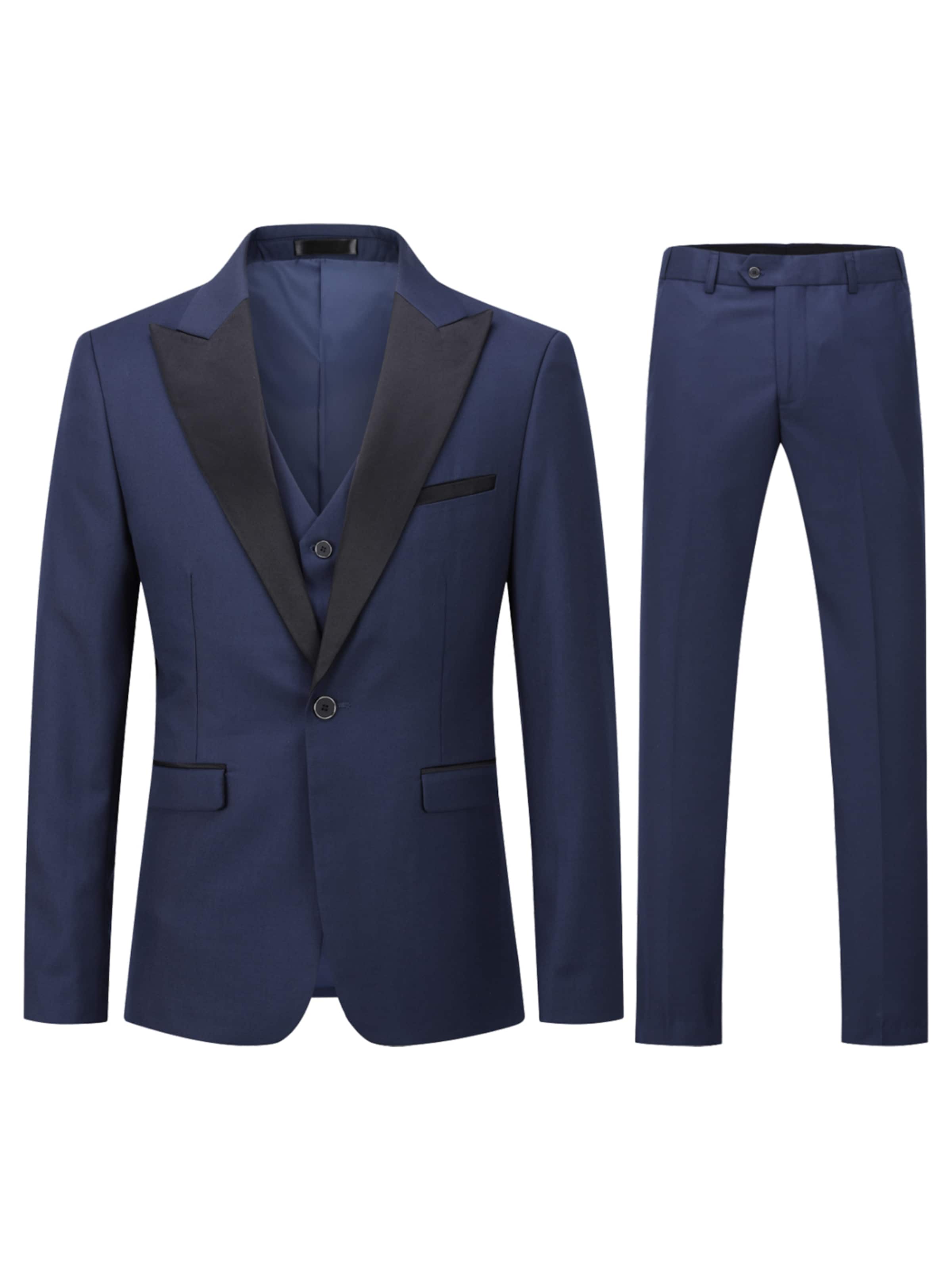 Youthup Slimfit Anzug in Blau: Vorderseite