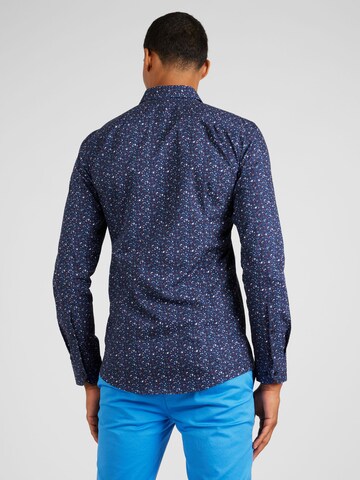 HUGO Slim fit Overhemd 'Elisha02' in Blauw