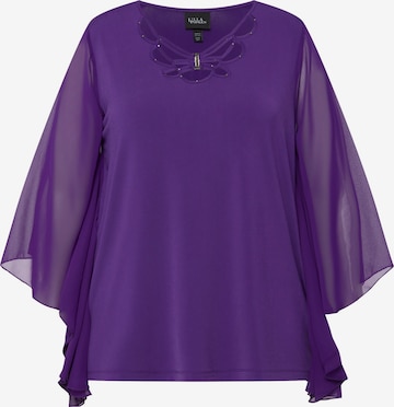 Ulla Popken - Camisa em roxo: frente