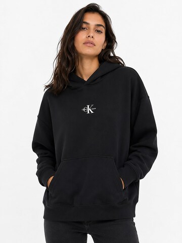 Calvin Klein Sweatshirt in Zwart: voorkant