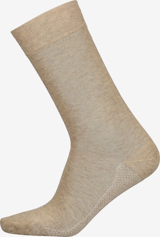 Chaussettes 'Dry Cotton' Hudson en beige : devant