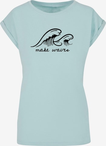 Merchcode T-Shirt 'Summer - Make Waves' in Blau: predná strana