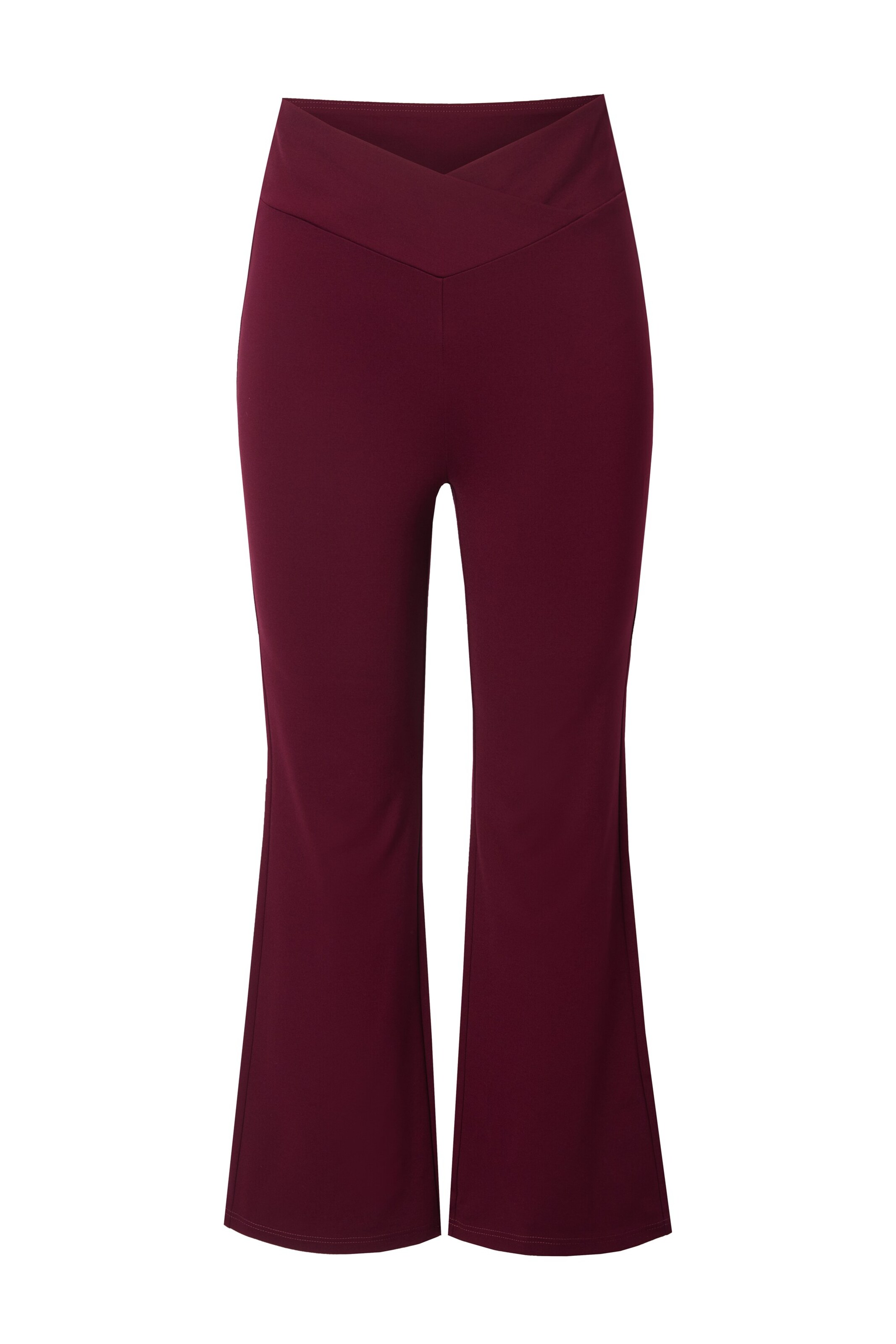 MIAMODA Flared Leggings in Rood: voorkant