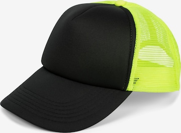 styleBREAKER Cap '5-Panel Mesh Cap' in Gelb: Vorderseite