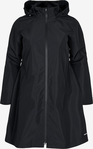 Manteau fonctionnel Zizzi en noir : devant