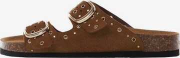 MANGO Mules 'media' in Brown: front