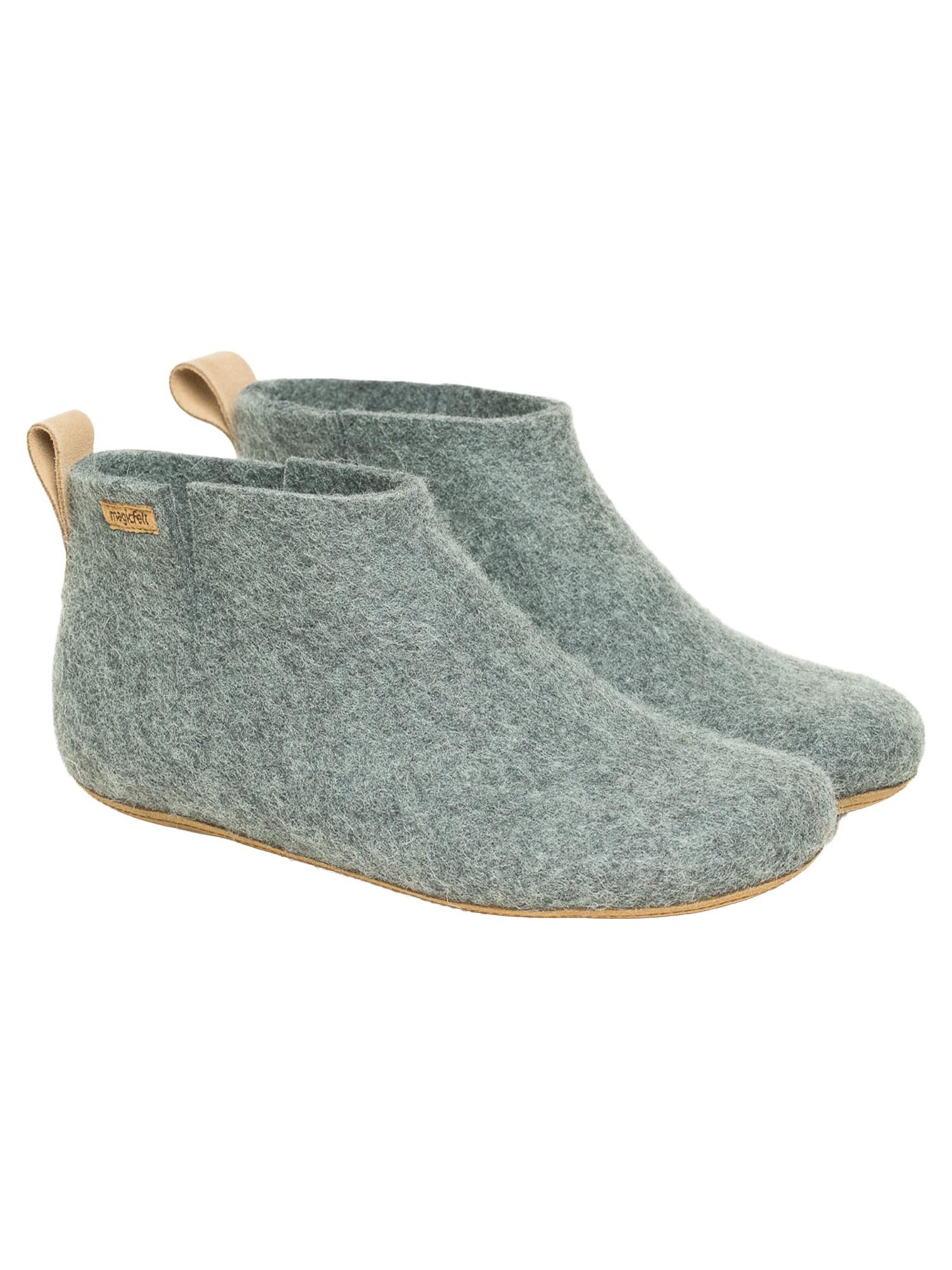 MagicFelt Mules 'Feltboot' in Grey