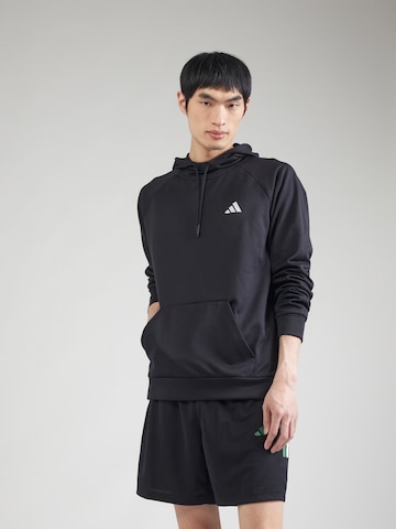 ADIDAS PERFORMANCESportska sweater majica - crna boja: prednji dio
