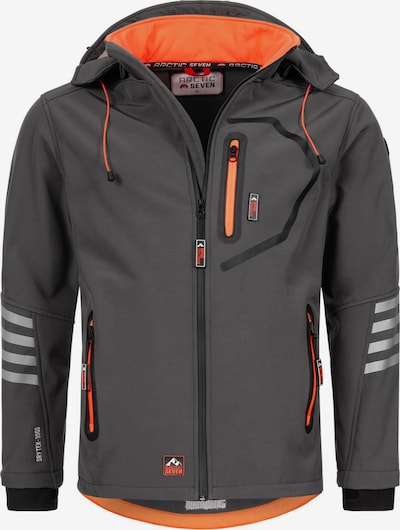 Arctic Seven Functionele jas in de kleur Antraciet / Oranje / Zwart, Productweergave
